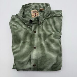 Men’s Red Head Brand Co Button Front Shirt XL Plaid Short Sleeve